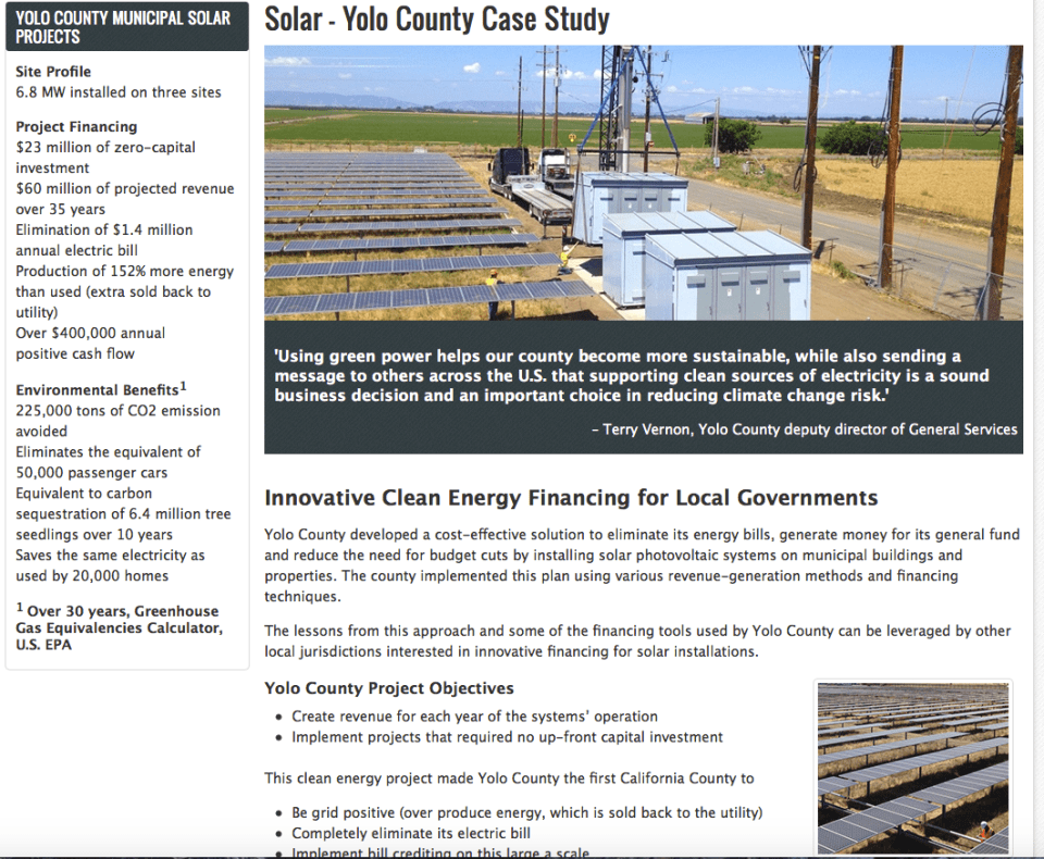 Yolo County Solar Projects